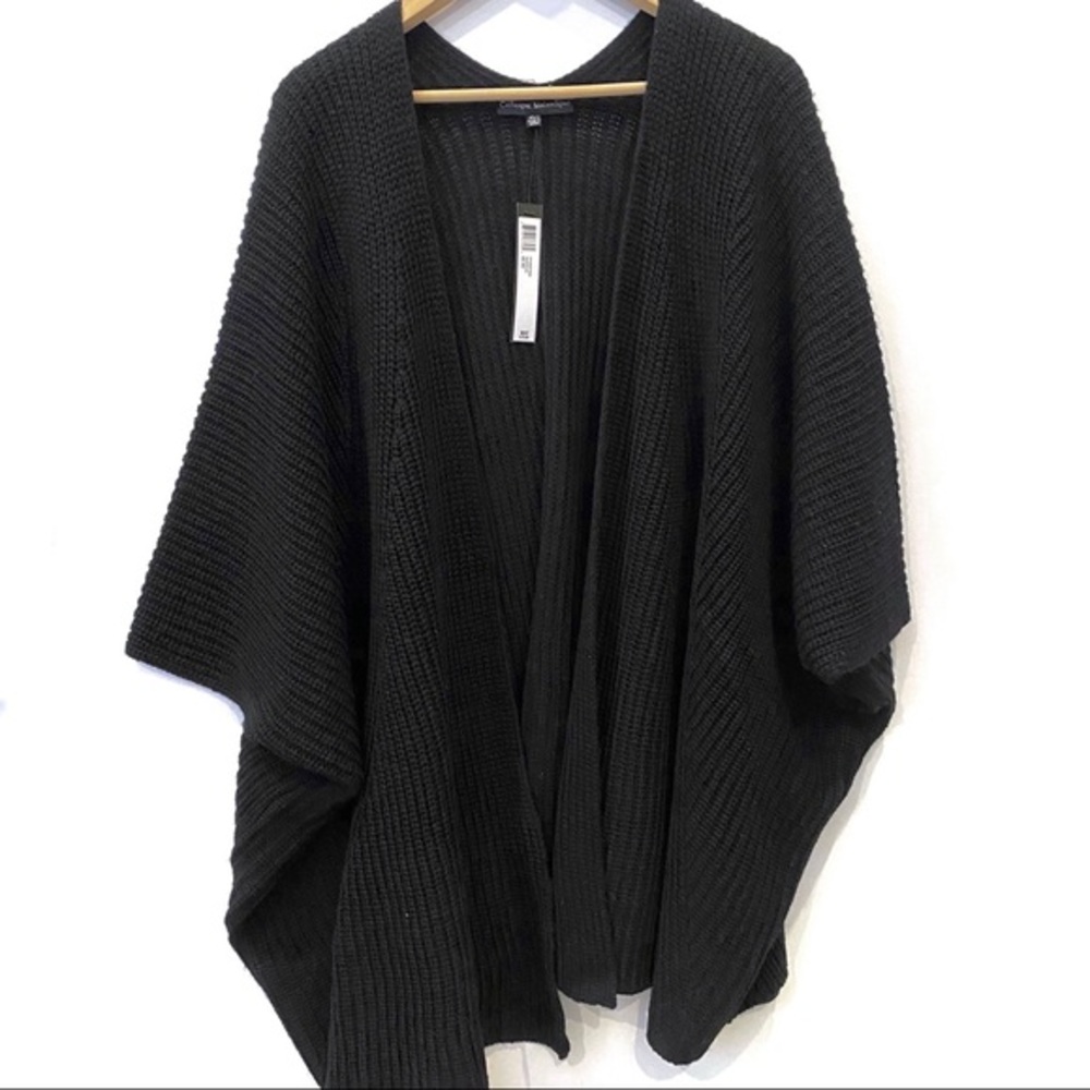 | Catherine Malandrino | open front poncho sweater